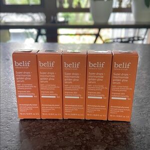 Belif Super Drops Niacinamide and Vitamin C Golden Glow Serum 5 0.33 oz bottles